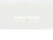 Tablet Screenshot of icarusmusic.com